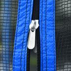 14Ft Trampoline with Basketball Hoop and Ladder - Blue