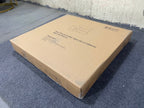 Nesting Coffee Table Set of 2 with Wood Marble Pattern Top - Black+Gold
