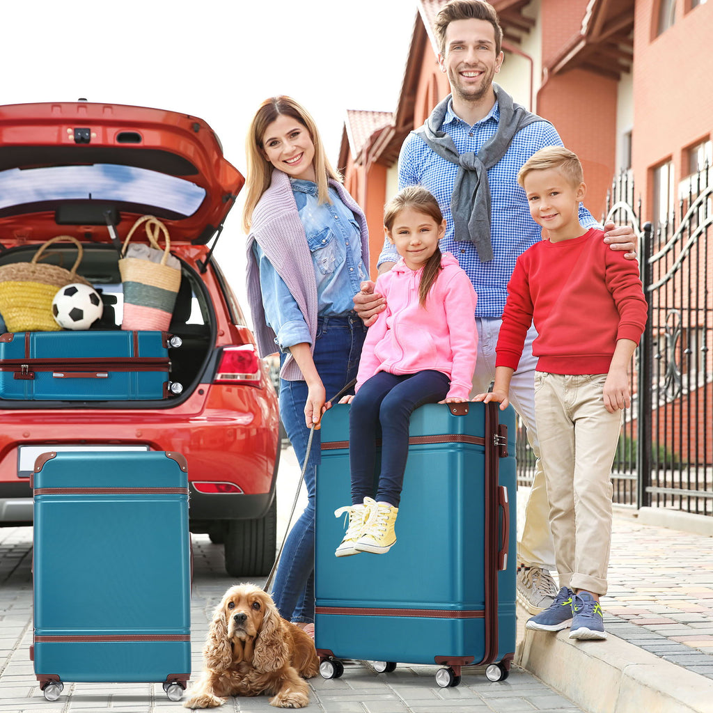 Hardshell Luggage Sets 4 Pieces with TSA Lock - Lightweight, Multiple Colors