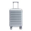 20 Inch ABS Hard Shell Luggage with Spinner Wheels - Silver