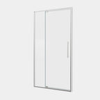 Pivot Shower Door with Tempered Glass and Soft-Close Hinge - Brushed Nickel