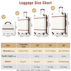 Hardshell Luggage Sets 4 Pieces with TSA Lock - Lightweight, Multiple Colors