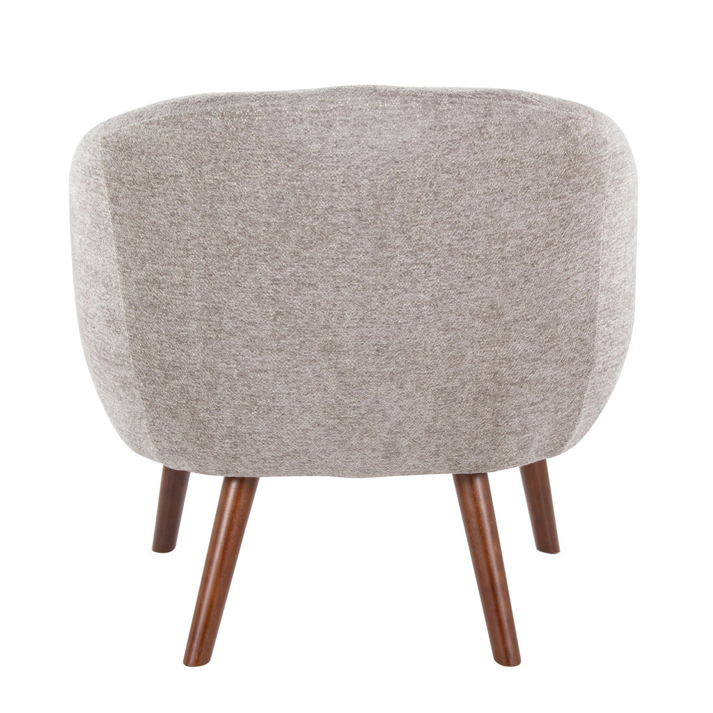 Elegant Lounge Chair with Plush Upholstery - Gray