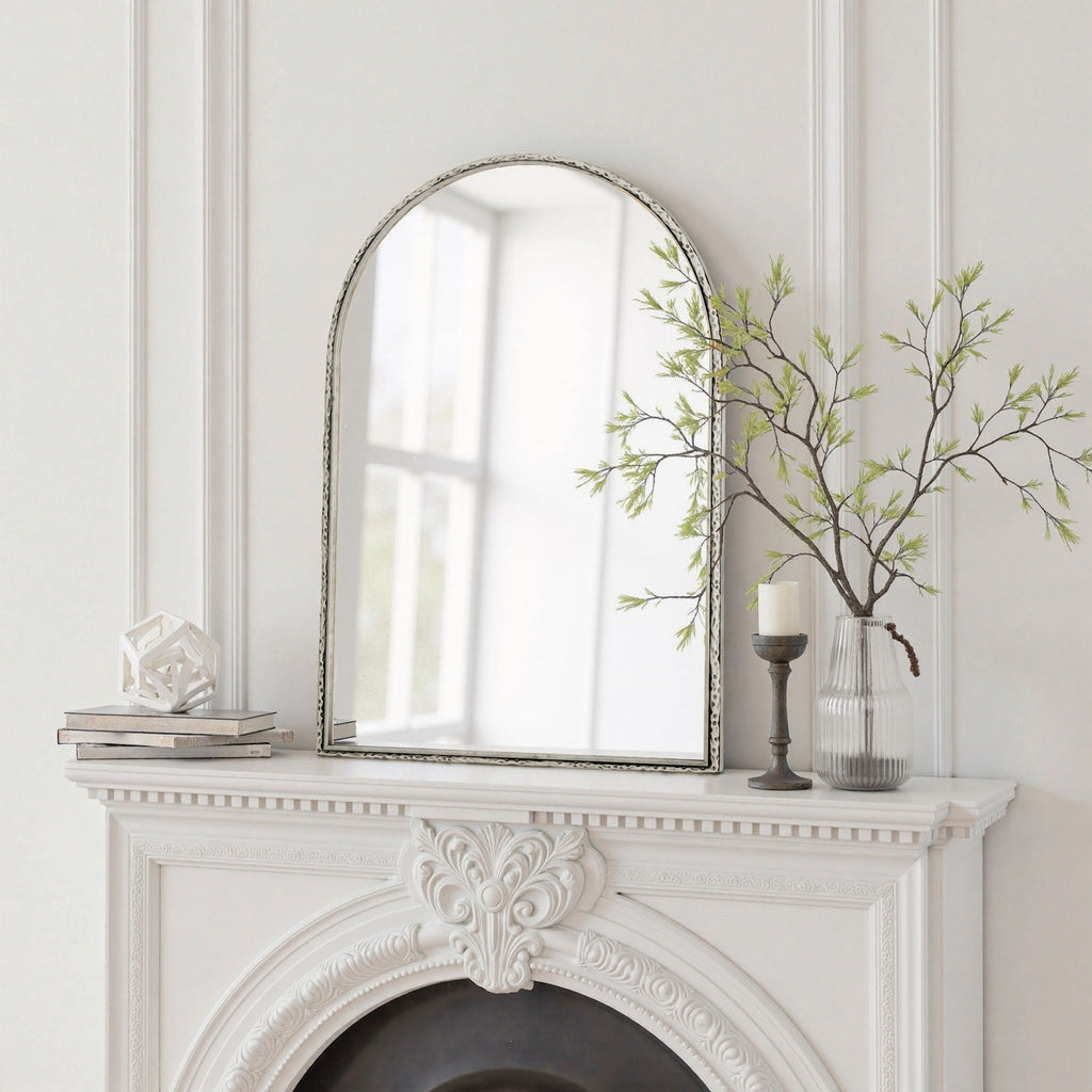 Arched Mirror with Shatterproof Glass - Silver or Gold