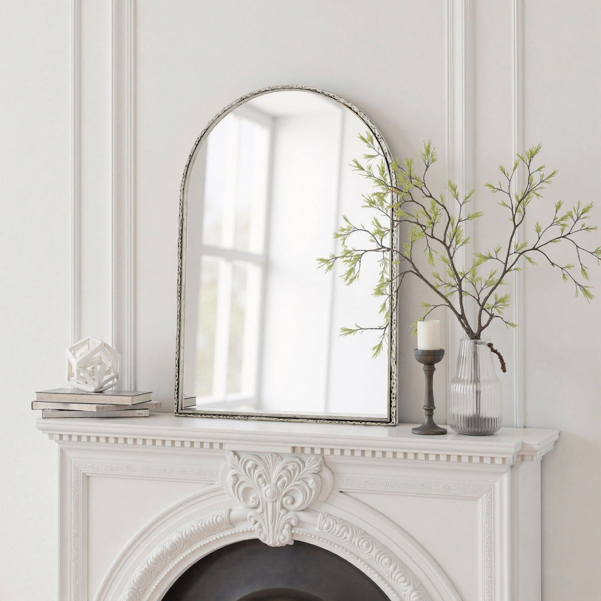 Arched Mirror with Shatterproof Glass - Silver or Gold