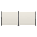 Retractable Side Awning with Waterproof Polyester Fabric - Grey or Beige