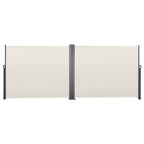 Retractable Side Awning with Waterproof Polyester Fabric - Grey or Beige