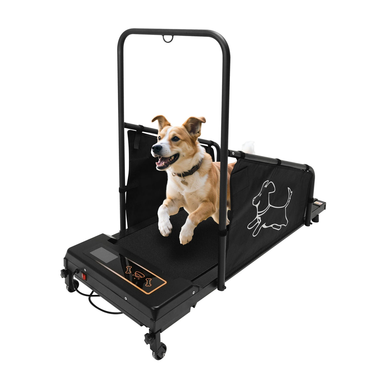 Dog Treadmill for Medium Dogs with Non-Slip Belt and Remote Control - Black