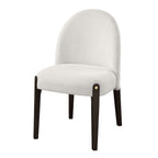 Beige Side Chair Set of 2 with Upholstered Seat - Clayten
