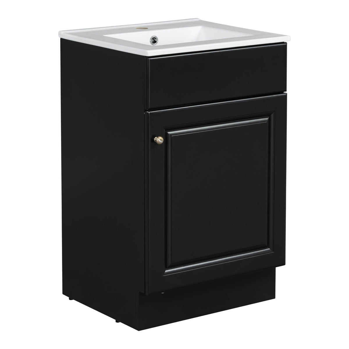 Bathroom Vanity with Sink and Adjustable Shelf - Multiple Colors