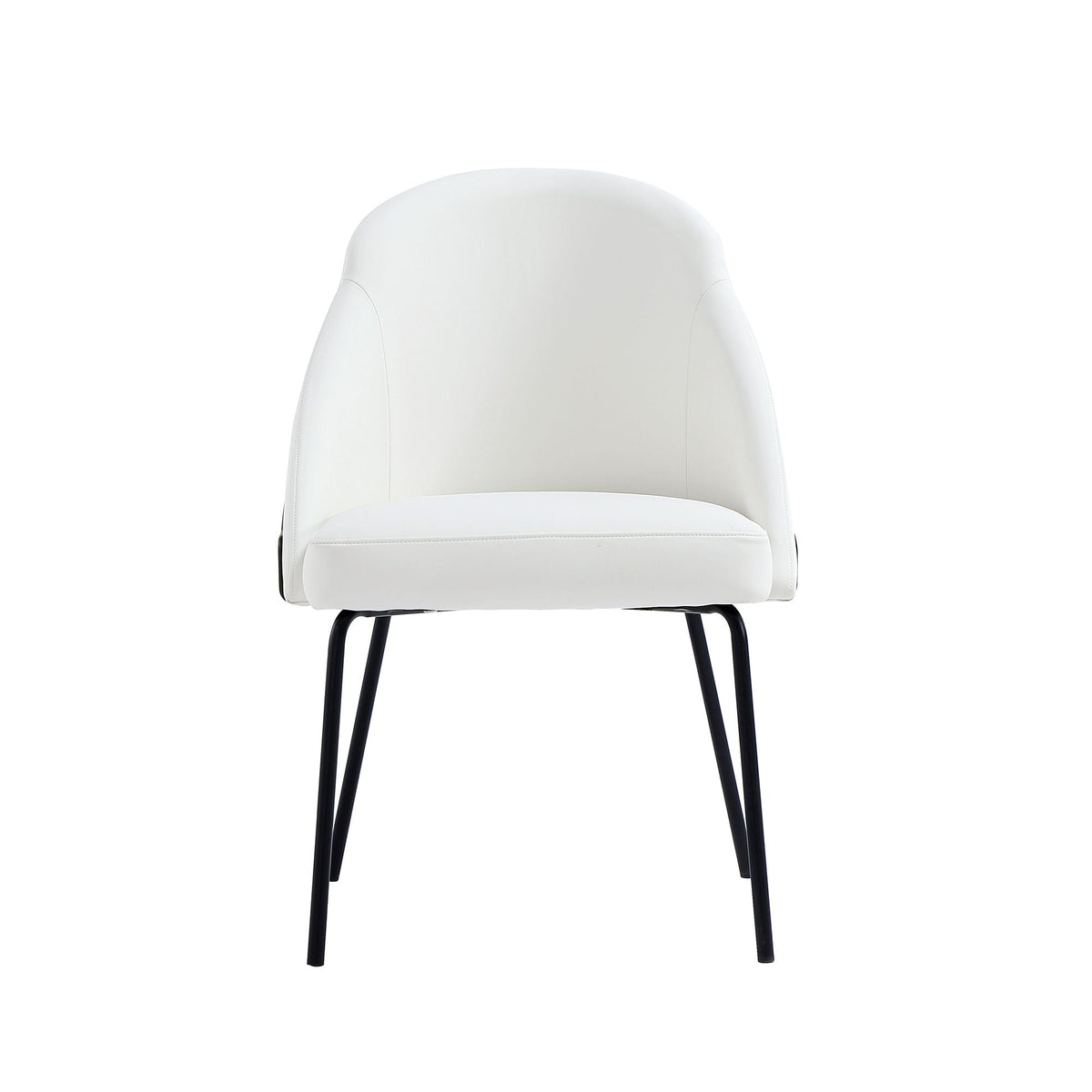 Modern Vegan Upholstered Dining Chair with High-Density Foam - Beige, Gray, or White