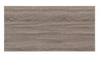 Weathered Gray Writing Desk with Storage Shelves