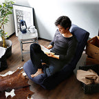 Reclining Japanese Chair with Adjustable Back - Fabric