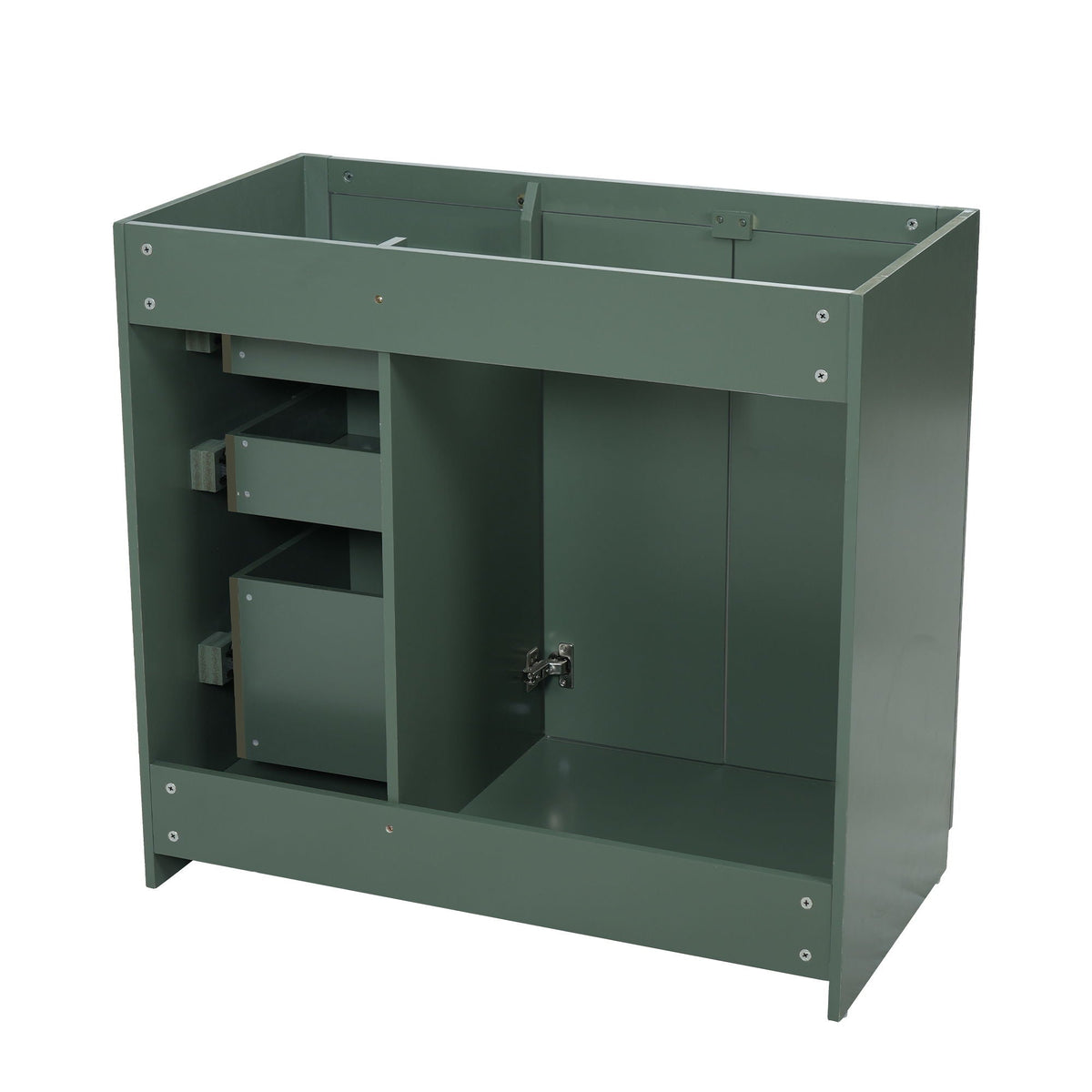 Retro Style Bathroom Vanity with Soft Closing Doors - Multiple Colors