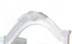 Estrella Vanity & Dresser Mirror with Beveled Edge - White