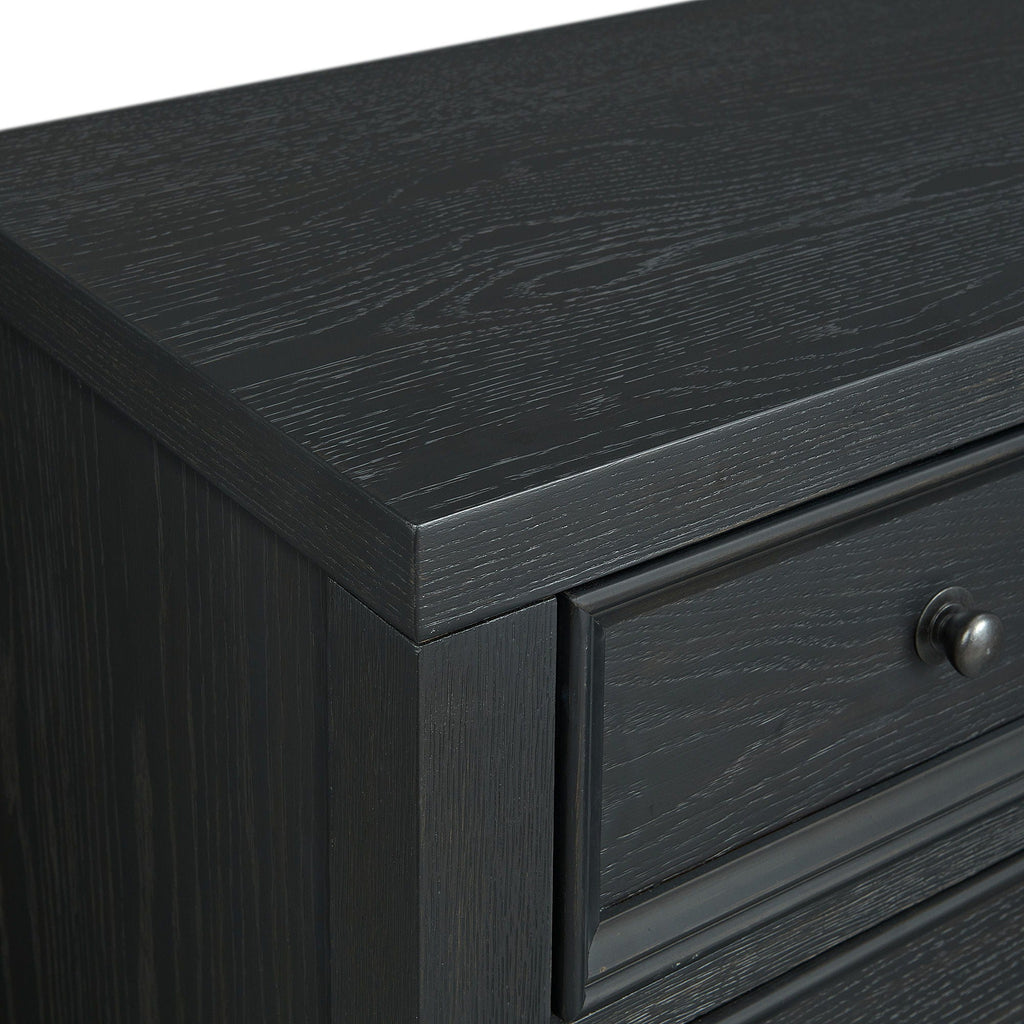 6 Drawer Chest with Smooth Slides - Black or White