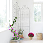 Metal Garden Rustproof Trellis for Climbing Plants – Outdoor Flower Support