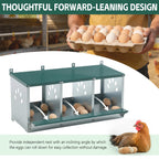 Galvanized Steel Metal Nesting Boxes for Chicken with Three Compartments