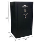 Black Gun Safe with Digital Keypad and Adjustable Shelving