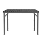 8' x 10' Lean To Gazebo with Upgraded Drainage System - Gray