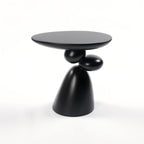 Lucky Stone Shaped Table with Sculptural Base – White, Black, or Gray