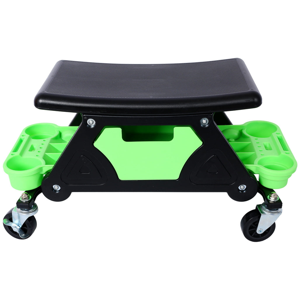 Heavy Duty Mechanic Stool with Tool Storage - Green