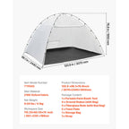 Portable Paint Booth Tent with Built-in Floor and Mesh Screen