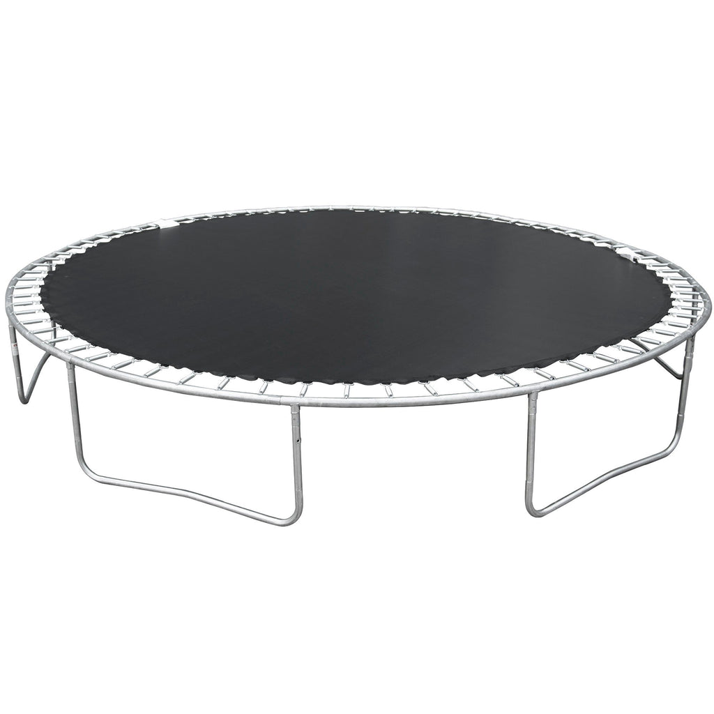 14Ft Trampoline with Basketball Hoop and Ladder - Blue
