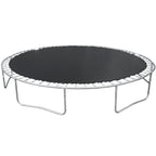 14Ft Trampoline with Basketball Hoop and Ladder - Blue