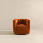 Ergonomic Design Swivel Chair with Tufted Accent - Multiple Colors