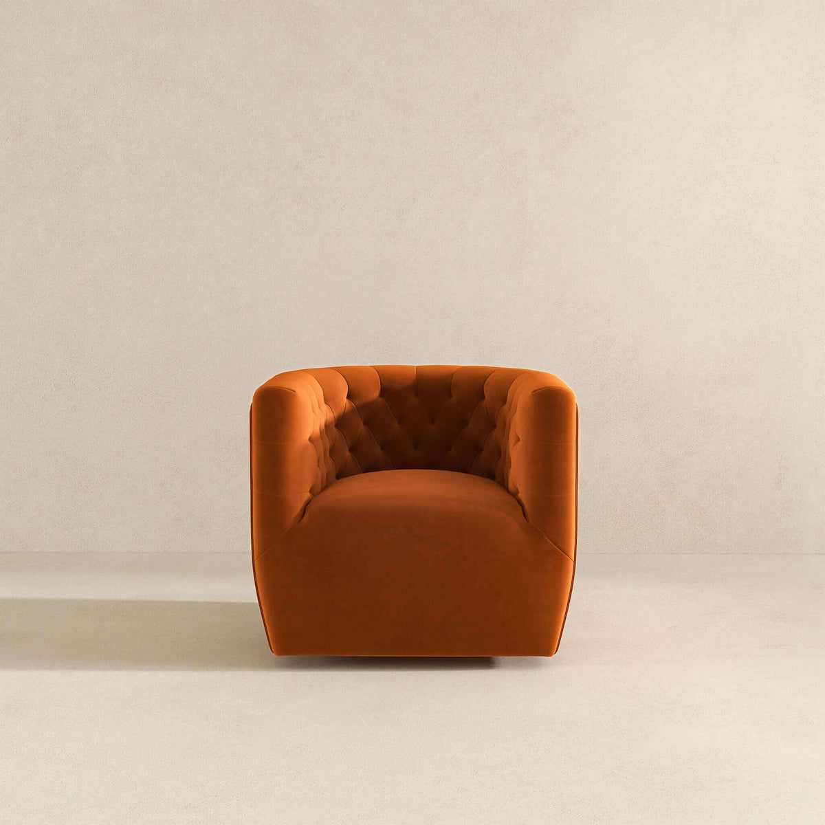 Ergonomic Design Swivel Chair with Tufted Accent - Multiple Colors