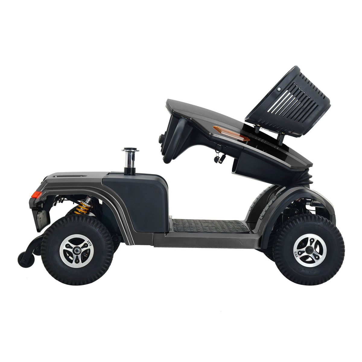 Heavy Duty Mobility Scooter with Long Range and Enhanced Safety - Red, Blue, Black, Gray