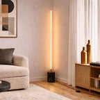 Prism - LED Floor Lamp with On/Off Switch Base - Gold/Marble