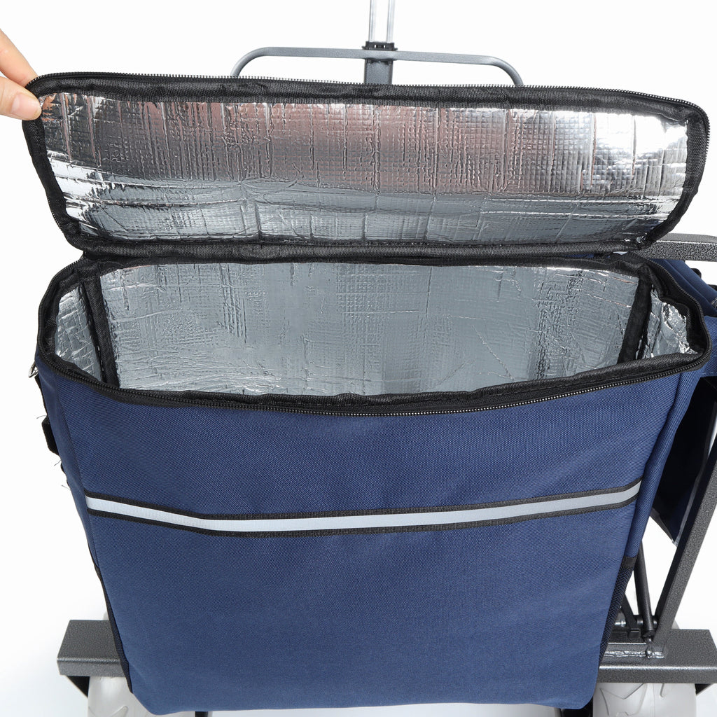 Beach Wagon with Big Wheels for Sand with 500lb Capacity - Dark Blue
