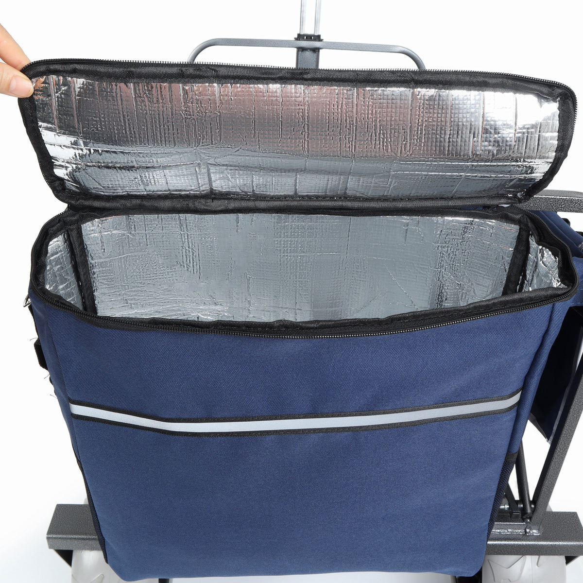 Beach Wagon with Big Wheels for Sand with 500lb Capacity - Dark Blue