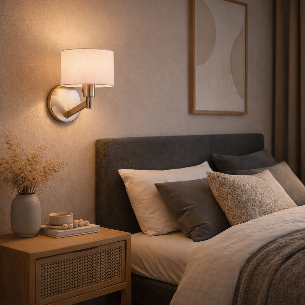 Nebula - Base Wall Lamp With Rotary Switch Shade