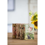 Multi-Color Book Boxes Set of 4 with Elegant Floral Design