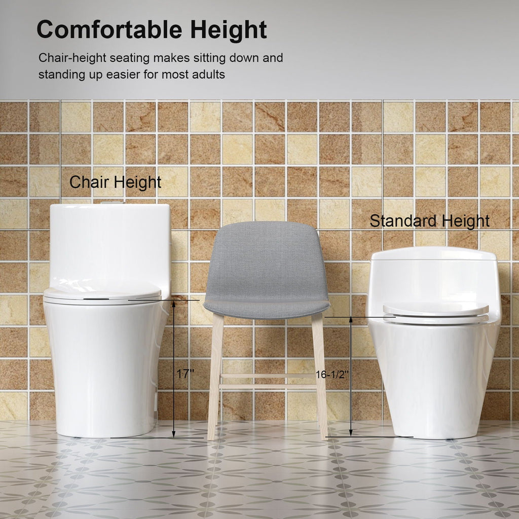 Elegant One Piece Toilet With Tornado Dual Flush