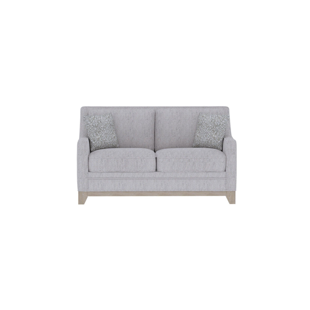 Loveseat With Casual Accent with Durable Fabric - Gray