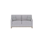 Loveseat With Casual Accent with Durable Fabric - Gray