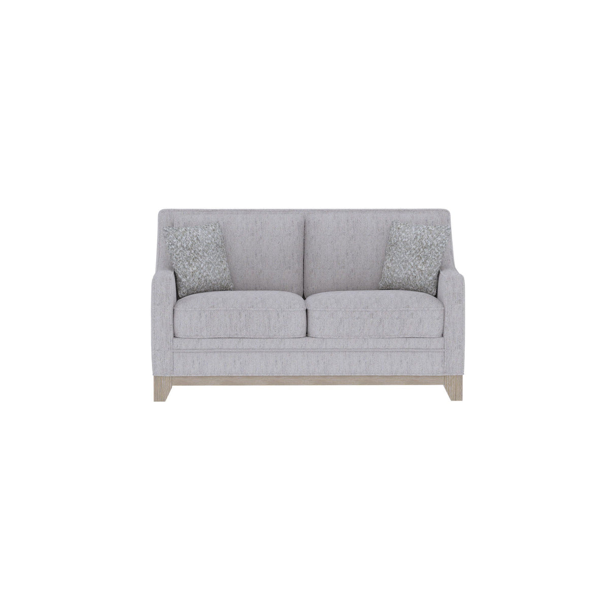 Loveseat With Casual Accent with Durable Fabric - Gray
