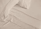Beige Split King Sheet Set with Moisture-Wicking Technology