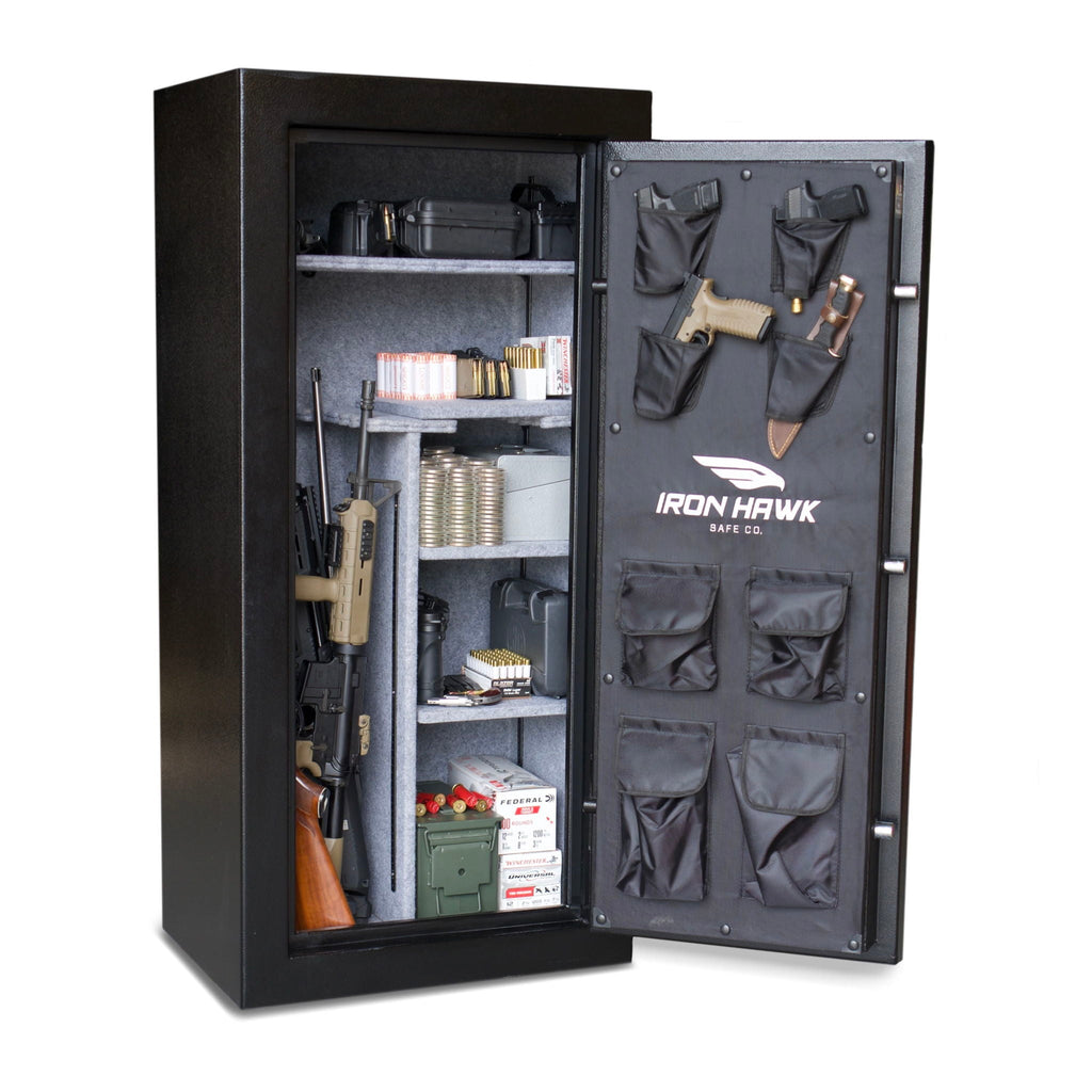 Black Gun Safe with Digital Keypad and Adjustable Shelving