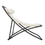 Outdoor Folding Chair Set with Adjustable Backrest – Black or Yellow
