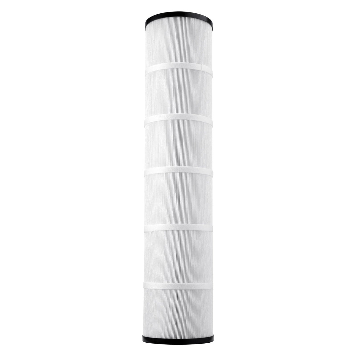 Hot Tub Spa Pool Filter Cartridge 4-Pack with Trilobal Fiber - Black