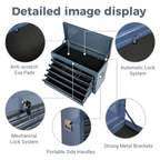 Heavy Duty Metal Tool Box with 9 Drawers - Multiple Colors