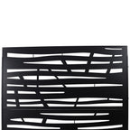 Metal Privacy Screen Room Divider with Durable Construction - Black, White, Dark Brown
