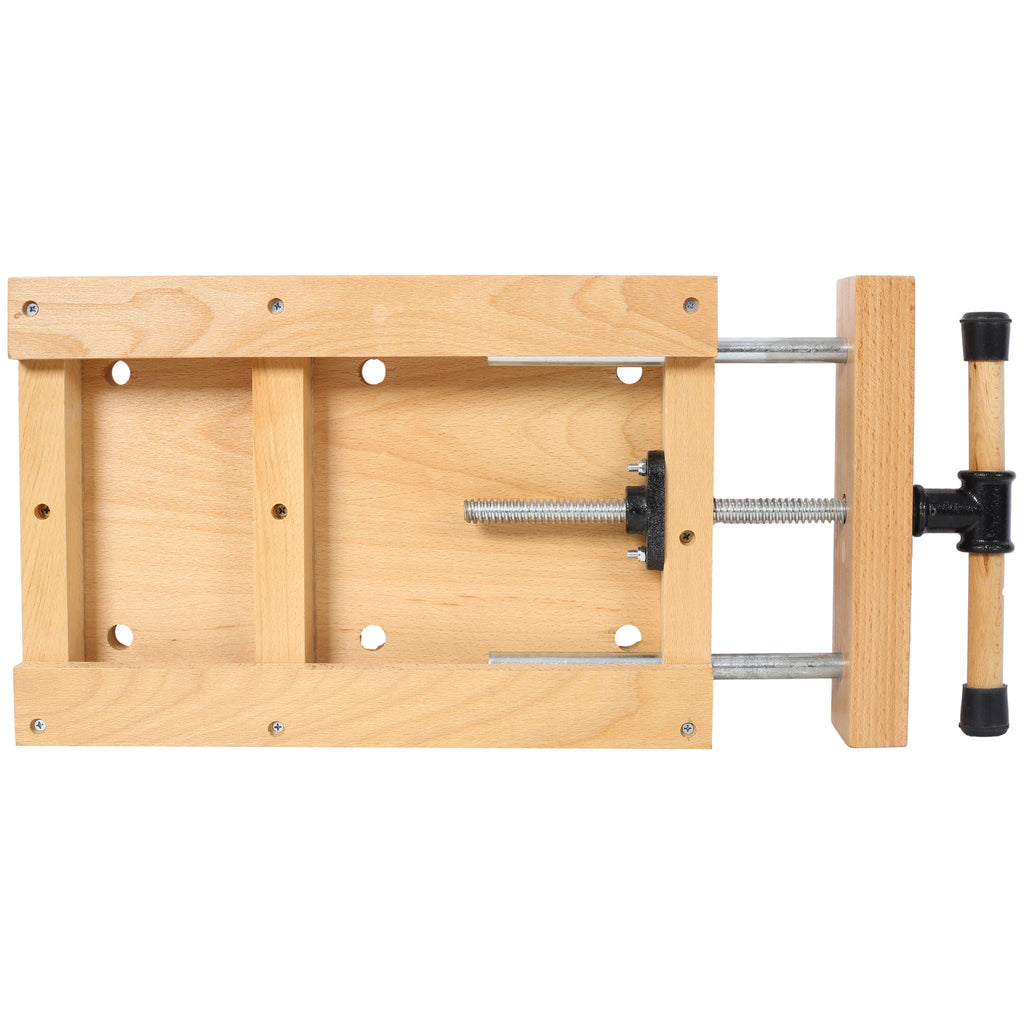 Portable Hardwood Workbench with Quick Release Handle - Natural