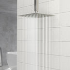 10" Square Rainfall Shower Head with 360° Adjustability – Multiple Colors