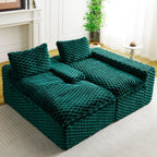 Convertible Modular Sectional Sofa with Twin Seat and Chaise - Multiple Colors